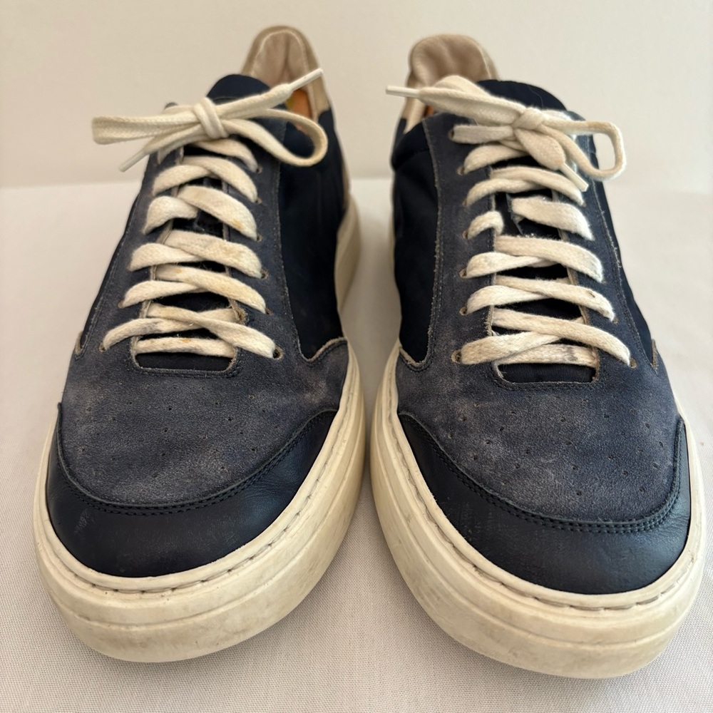 Brunello Cucinelli Men's Navy Sneakers